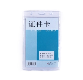 Bảng tên nhựa 107 đứng nắp zipper không tem