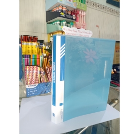 Bìa còng 2F5 A4 nhẫn nhựa trong LD 