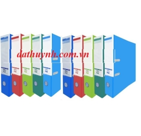 Bìa còng Plus A4 F4 7cm 1 mặt si màu