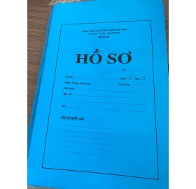 Bìa hồ sơ xin việc màu  xanh dương