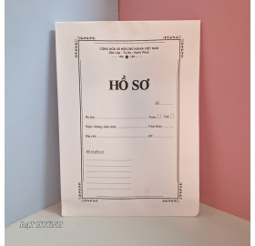 Bìa hồ sơ xin việc trắng F4 (Định lượng 80gsm)