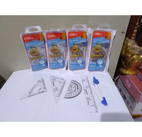 Bộ dụng cụ học sinh túi zip Deli E9598