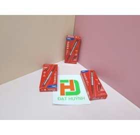 Bút Bi Bấm Deli Q29-BK nét 0.7mm màu đỏ 