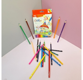 Bút chì màu Colorun 18 màu Deli EC130-18