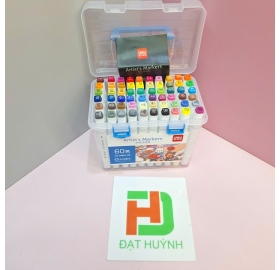 Bút marker gốc nước 60 màu Deli 70816-60