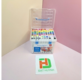 Bút marker gốc nước 80 màu Deli 70816-80