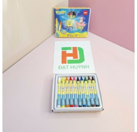 Bút sáp 10 màu hình bọt biển Deli EC219-10