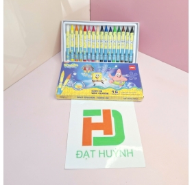 Bút sáp 16 màu hình bọt biển Deli EC219-16