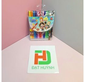Bút sáp vặn thân dài Deli 12 màu EC217-12