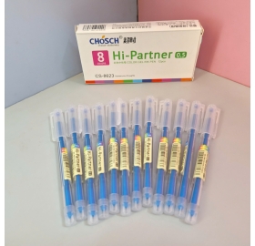 Bút Viết Gel Nước Chosch Hi-Partner CS 8623 Ngòi 0.5mm Xanh Dương