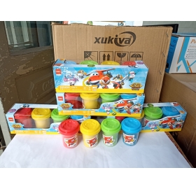 Đất nặn bột 4 màu super wings Deli EH709-4