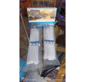Dây rút nhựa trắng 5x300mm (100 sợi)