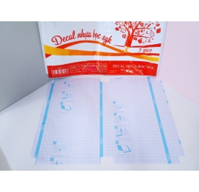 Decal nhựa bọc sách giáo khoa 70*34cm Eras E457