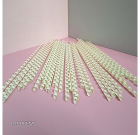 Gáy lò xo nhựa 6mm màu Trắng