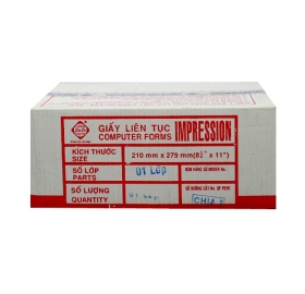 Giấy Liên Tục 1 Liên (210 Mm X 279 Mm)