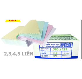 Giấy Liên Tục 2-5 Liên (380 Mm X 279 Mm) 