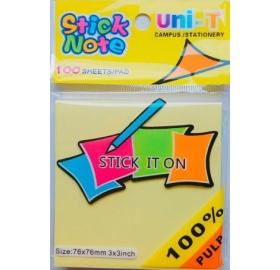 Giấy note vàng 3x3 uni - T