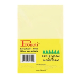 Giấy note vàng 4x6 Pronoti 102x152mm