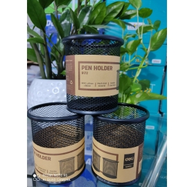 Hộp cắm bút Deli lưới sắt đen 9172