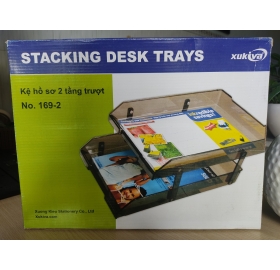 Kệ 2 tầng trượt mica Xukiva 169.2