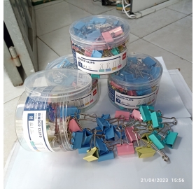 Kẹp bướm màu Deli 8554 25mm