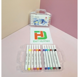 Màu marker acrylic 12 màu Deli HM108-12