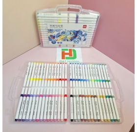 Màu marker acrylic 60 màu Deli HM108-60