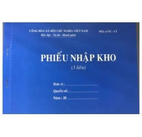 Phiếu nhập kho 3 liên 13x19cm