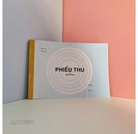 Phiếu thu 1 liên 13x19cm 