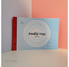 Phiếu thu 2 liên 13x19cm 