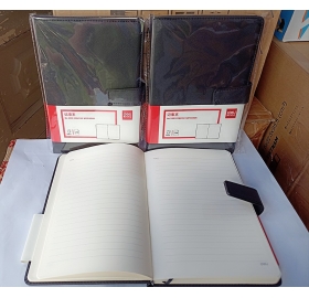 Sổ bìa da PVC 216x146x20mm, 120 trang Deli 3301