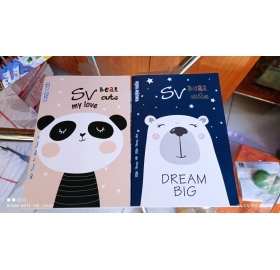 Tập sinh viên 200 trang Bear cute - kẻ oly